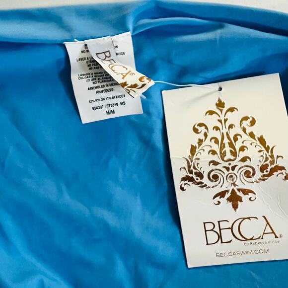 Becca By Rebecca Virtue Color Code Swim Bottom In Skylight Blue Sze M Medium NWT - Picture 5 of 6